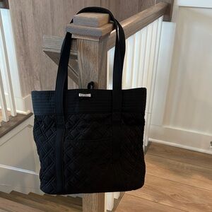 Vera Bradley Black Quilted Tote Bag